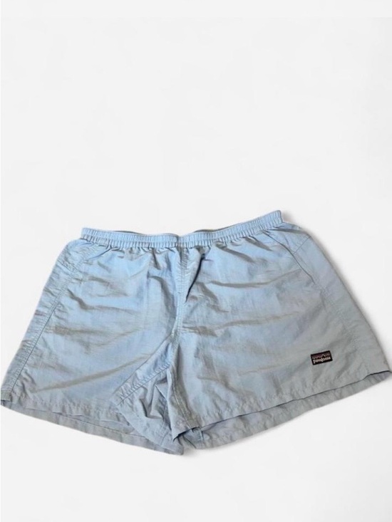 Patagonia Pants - Patagonia Baggies Women’s Baby Blue Elastic Waist Shorts Size Large